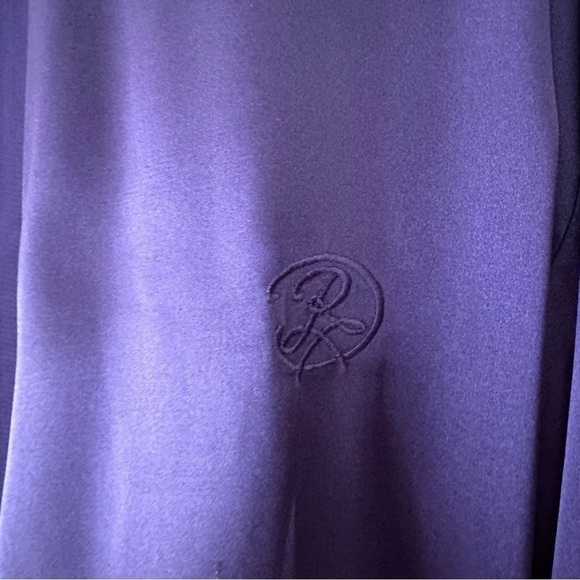 Oscar de la Renta Pink Label Ladies Purple Robe with nightie Large Beautiful VTG - Picture 6 of 7